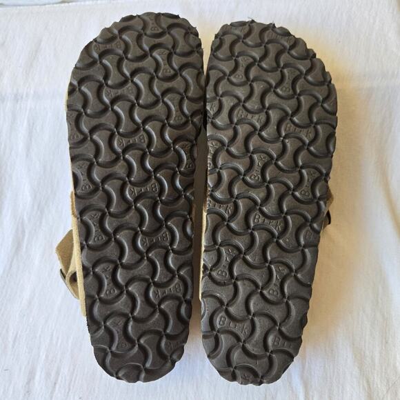 Birkenstock Tulum Women's Suede Cross Cross Slingback Sandals Beige Size 40/US 9 - Picture 9 of 11